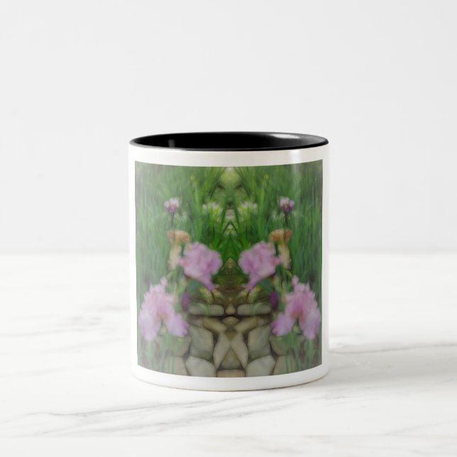 Taza Bicolor Surreal Fantasy Iris Sendero floral (Centro)