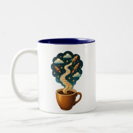 Taza Bicolor Surreal Motivational Coffee Mug Gift for Dreamers