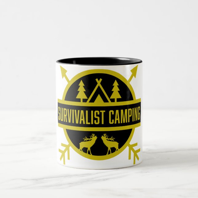 Taza Bicolor Survivalist Camping Bushcraft (Centro)