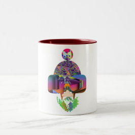 Taza Bicolor Sus Ojos Miraban A La Novedad Blanca De DIOS