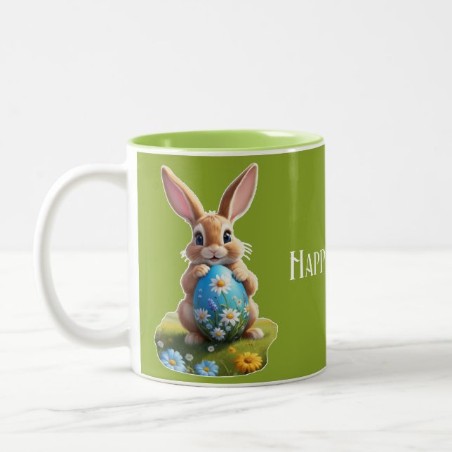 Taza Bicolor Süßer Osterhase mit Osterei -  (Izquierda)