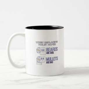Taza Bicolor Sustitución de las barbas de papel higiénico y el
