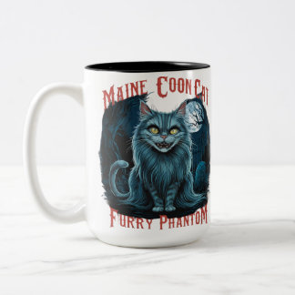 Taza Bicolor Susurros de cementerio iluminados por la luna: dis