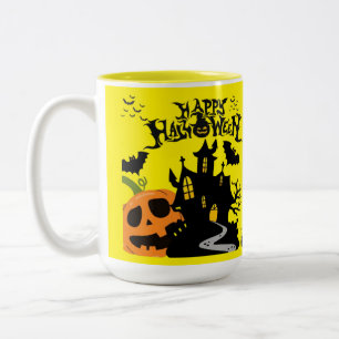 Taza Bicolor Susurros del cementerio amarillo
