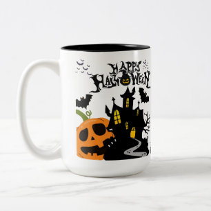 Taza Bicolor Susurros del cementerio blanco