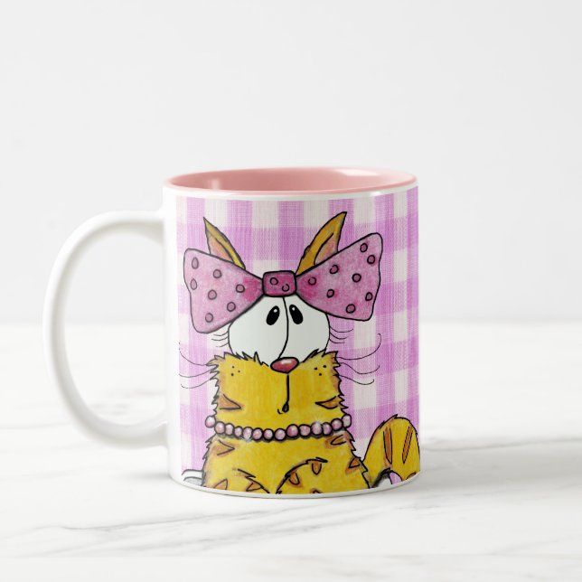 Taza Bicolor Suzette-Dainty Kitty (Izquierda)