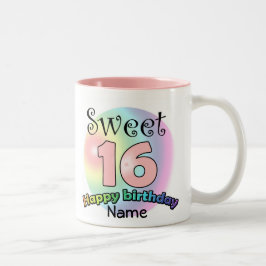 Taza Bicolor Sweet 16 (with name)