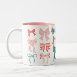 Taza Bicolor Sweet Bows Coquette Girlhood Trend