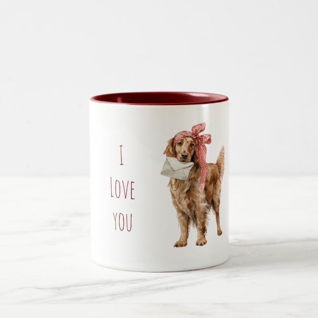 Taza Bicolor Sweet Dog Love Letter (Centro)