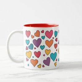 Taza Bicolor Sweet Hearts Valentine Two-Tone Mug