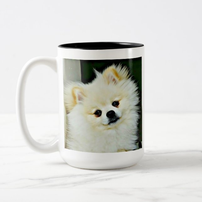 Taza Bicolor Sweet Pomeranian (Izquierda)