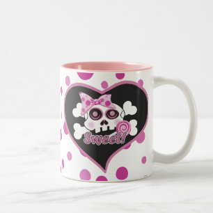 Taza Bicolor Sweet Skull