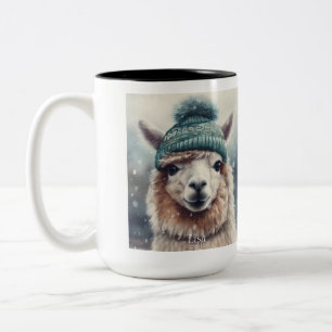Taza Bicolor Sweet Winter Alpaca