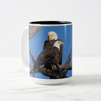 Taza Bicolor SWFEC - M15 y F23 - Una nueva pareja en el nido