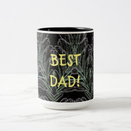 Taza Bicolor Swirls Black 