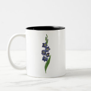 Taza Bicolor Sword lily gladiolus watercolour pintura mug
