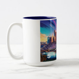 Taza Bicolor Sydney Harbour City