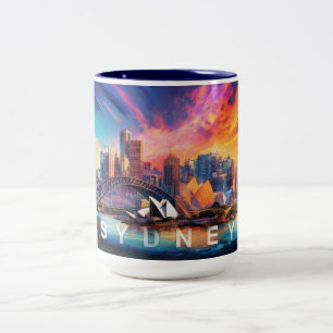 Taza Bicolor Sydney Harbour City