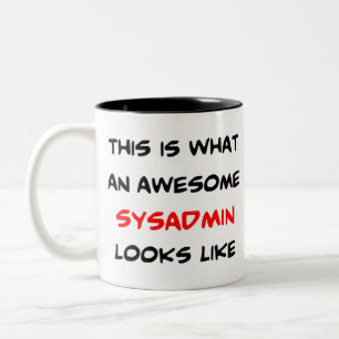 Taza Bicolor sysadmin, increíble