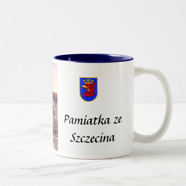 Taza Bicolor Szczecin Souvenir Mug (Derecha)