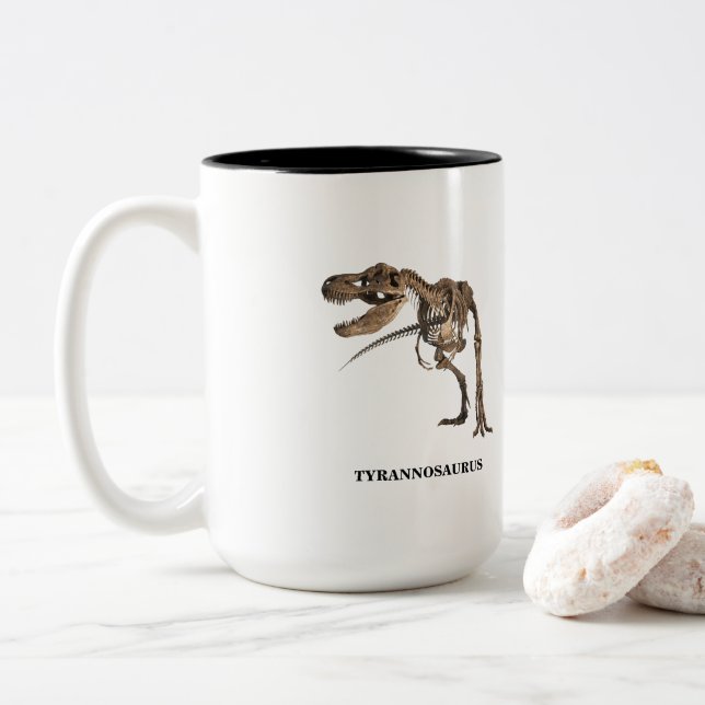 Taza Bicolor T Rex (Con donut)
