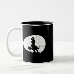 Taza Bicolor T Rex Rabbit Dinosaur Easter Bunny Egys Niños T
