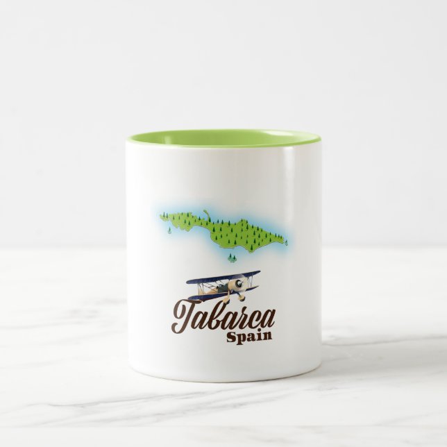 Taza Bicolor Tabarca España Mapa Hermoso (Centro)