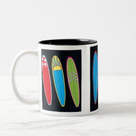 Taza Bicolor Tablas hawaianas clásicas