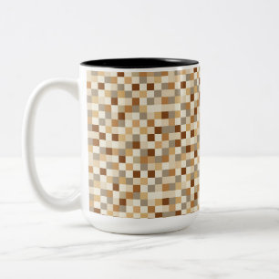 Taza Bicolor Tablero de ajedrez