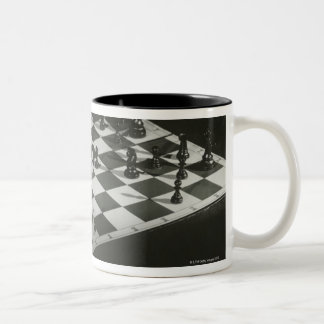 Taza Bicolor Tablero de ajedrez