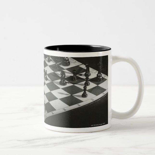 Taza Bicolor Tablero de ajedrez (Derecha)