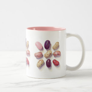 Taza Bicolor TAC TIC TOE JELLY BEANS Pink Two-Tone Mug