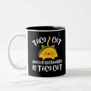 Taza Bicolor Taco Cat