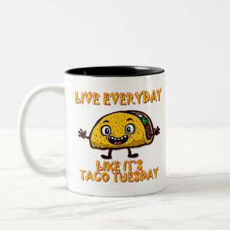 Taza Bicolor Taco-Martes