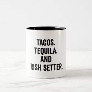 Taza Bicolor Tacos Tequila E Irish Setter