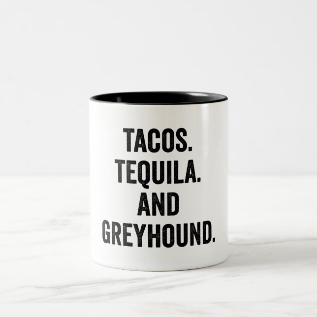 Taza Bicolor Tacos Tequila Y Greyhound (Centro)