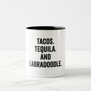 Taza Bicolor Tacos Tequila Y Labradoodle