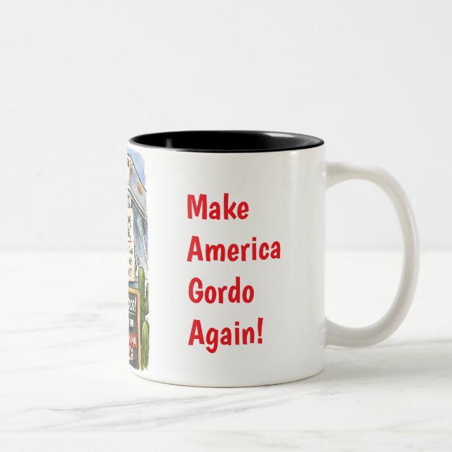 Taza Bicolor Tacos Trump (¡Sátira!) (Derecha)