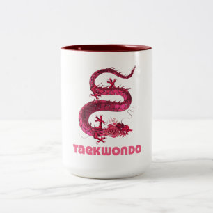 Taza Bicolor Taekwondo