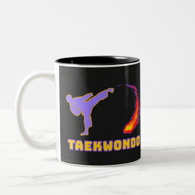 Taza Bicolor Taekwondo Energy Kick (Izquierda)