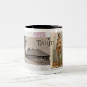 Taza Bicolor TAHITI POSTCARDS 2-Tone Coffee Mug