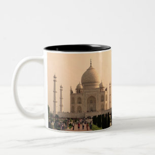 Taza Bicolor Taj Mahal con gente