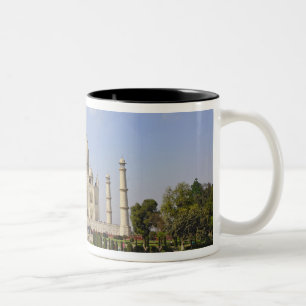 Taza Bicolor Taj Mahal, un mausoleo ubicado en Agra, India,