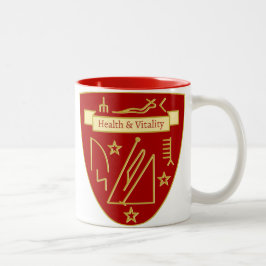 Taza Bicolor Talismán Personalizado de Vitalidad y Bienestar