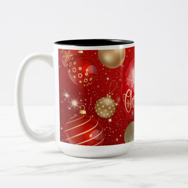Taza Bicolor Tall Red Navidad Mug (Izquierda)