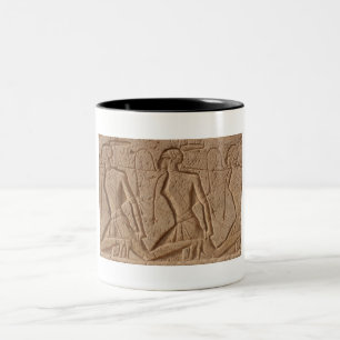 Taza Bicolor tallado de egipto