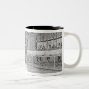 Taza Bicolor Talleres del duende, de la "enciclopedia" por Deni