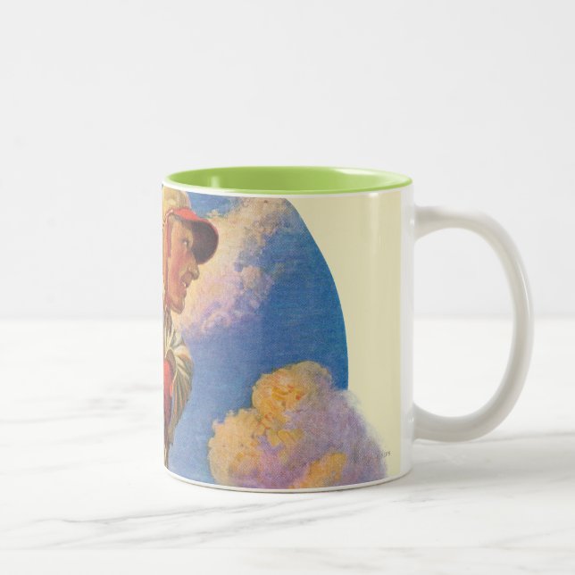 Taza Bicolor Talud del béisbol (Derecha)