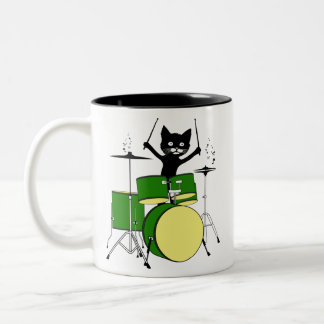 Taza Bicolor Tambores para jugar al gato, tambores divertidos p