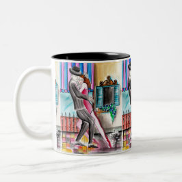 Taza Bicolor Tango de ronroneo - Ronroneando
